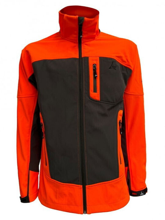Χειμωνιάτικο Μπουφάν Softshell Αδιάβροχο και Αντιανεμικό Πορτοκαλί