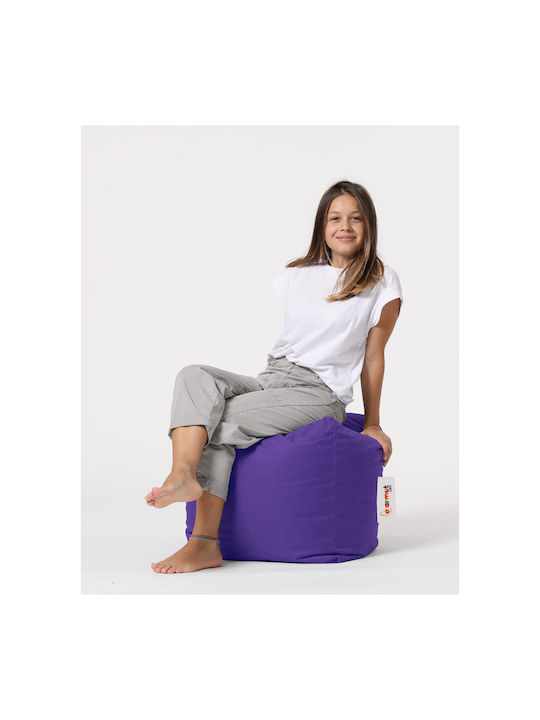 Πουφ Hocker Square Purple 45x45x45cm