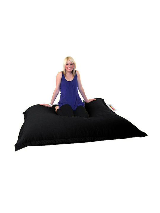 Puf Bolster Impermeabilă Negru 100x100cm