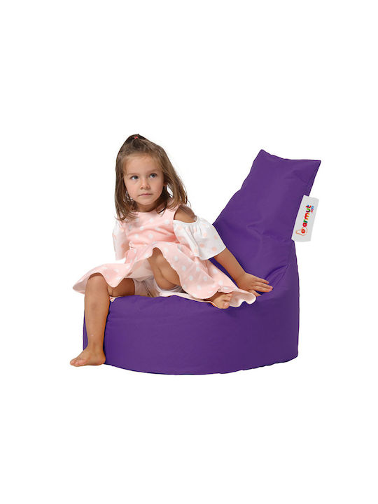 Πουφ Sessel Baton Purple 70x70x35cm