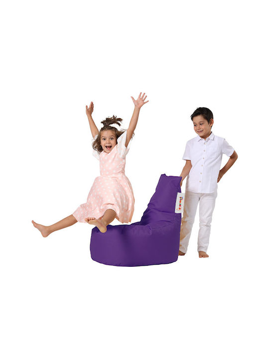 Πουφ Sessel Baton Purple 70x70x35cm