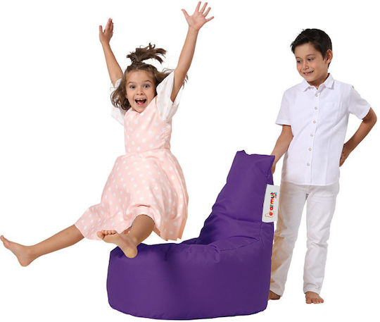 Πουφ Sessel Baton Purple 70x70x35cm