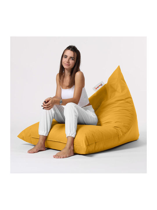 Πουφ Bett Pyramid Yellow 145x90cm