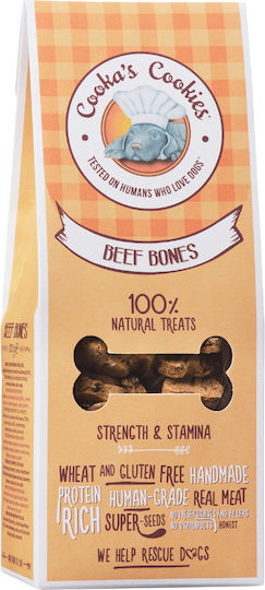 Cooka’s Cookies Beef Bones Dog Treat with Calf 100gr