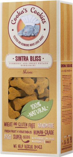 Cooka’s Cookies Sintra Bliss Dog Treat Grain & Gluten Free with Turmeric & Sweet Potato 100gr