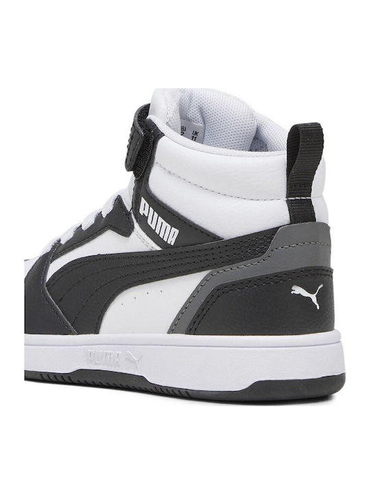 Rebound V6 Παιδικά Sneakers High με Σκρατς Λευκά