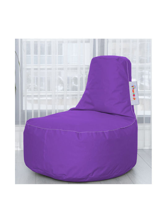 Waterproof Bean Bag Chair Poof Eva Purple 70x70x80cm