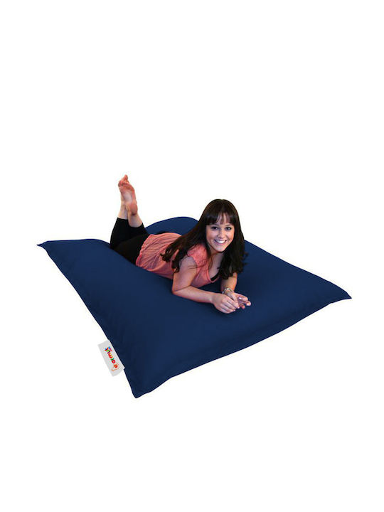 Fotolii Puf Bolster Impermeabil Albastru Închis 100x100cm