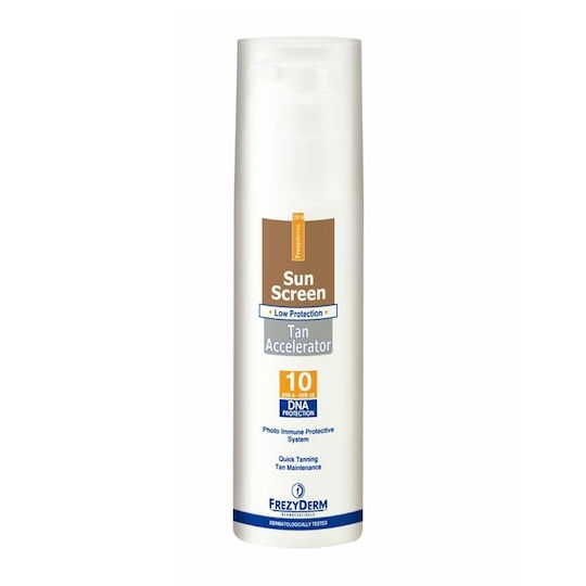 Frezyderm Sun Screen Tan Accelerator Αντηλιακή Λοσιόν για το Σώμα SPF10 150ml