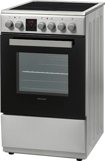 Sharp Κουζίνα 50lt με Κεραμικές Εστίες Π50εκ. Inox