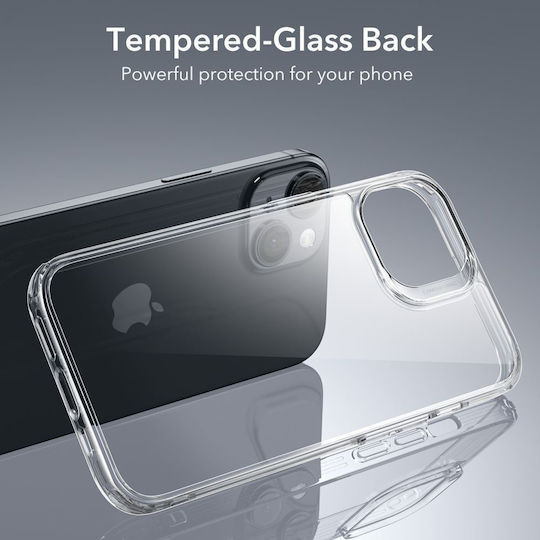 ESR Ice Shield Back Cover Tempered Glass / Σιλικόνης Σετ με Τζαμάκι Διάφανο (iPhone 15 Plus)