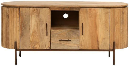 Bhopal Bodenstehend Goldbraun Beigefarbenes TV-Ständer 135x40x60cm