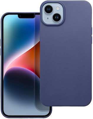 Matt Umschlag Rückseite Silikon Blau (iPhone 15 Pro Max)