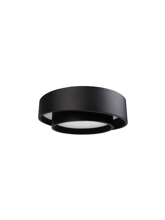 Lightex Ceiling Mount Light 40pcs Black with Integrated LED