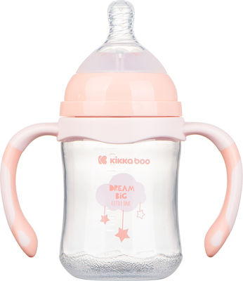 Kikka Boo Plastic Bottle Cloud Anti-Colic with Silicone Nipple for 3+ months Peach 180ml 1pcs