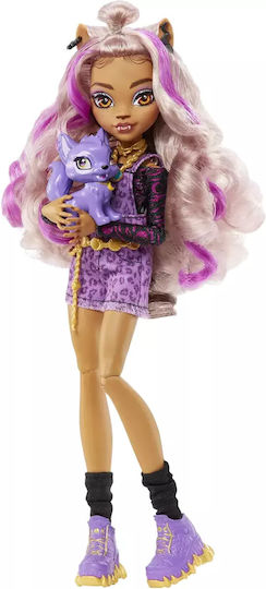 Mattel Crescent Clawdeen Wolf Κούκλα για 4+ Ετών 25εκ.