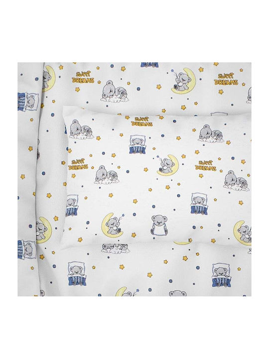 Dimcol bebe Baby Cotton Pillowcase Blue 35x45cm