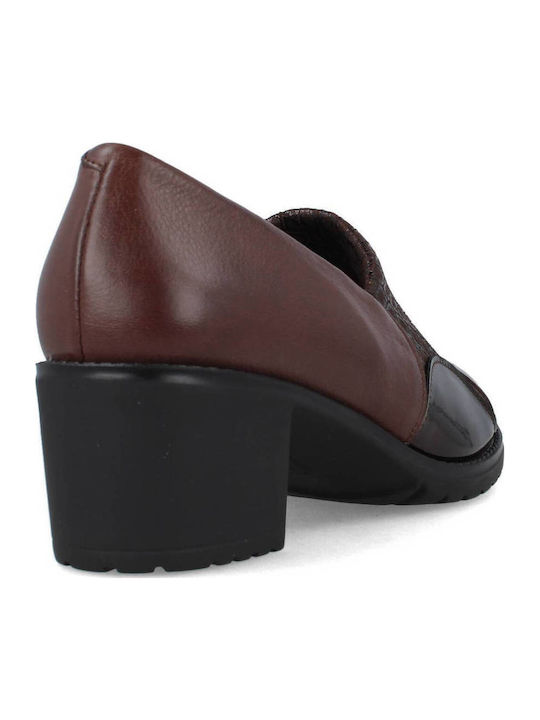 Leder Pumps Braun