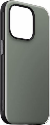 Nomad Sport Umschlag Rückseite Metallisch / Silikon 2mm Grün (iPhone 15 Pro)