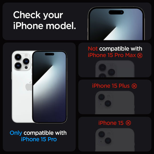 Spigen Glas.tR EZ Fit Tempered Glass (iPhone 15 Pro Max)