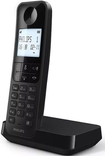 Philips D2701 Telefon fără fir cu Meniu în Limba Greacă Negru