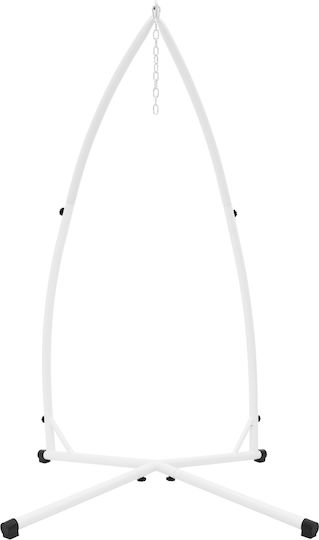 ML-Design Hamac Stand din Metal Alb 110x110x110cm