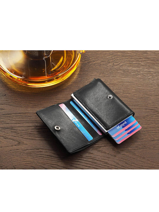 Ανδρικό Πορτοφόλι με RFID Μαύρο