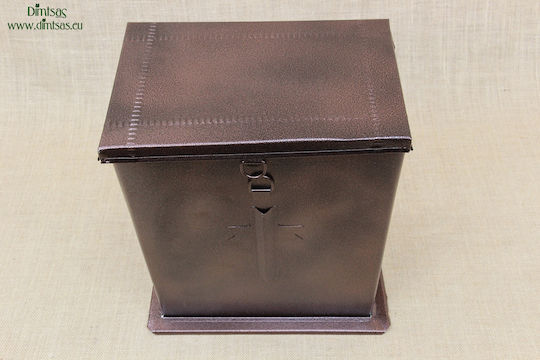 Weihrauchfass Gedenkornament Aufbewahrungsbox für Gräber aus Metall 24x20x24cm