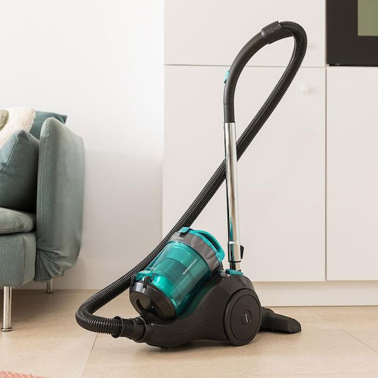 Cecotec Conga Rockstar Ηλεκτρική Σκούπα 800W με Κάδο 2.5lt Μαύρη