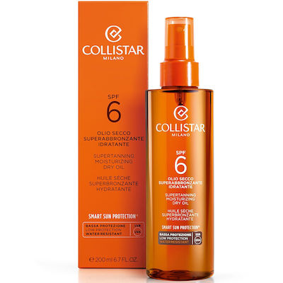 Collistar Supertanning Dry Oil Αντηλιακό Λάδι για το Σώμα SPF6 σε Spray 200ml