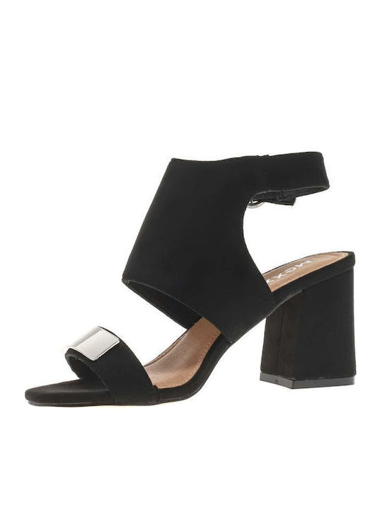 Calleigh Suede Sandals Black