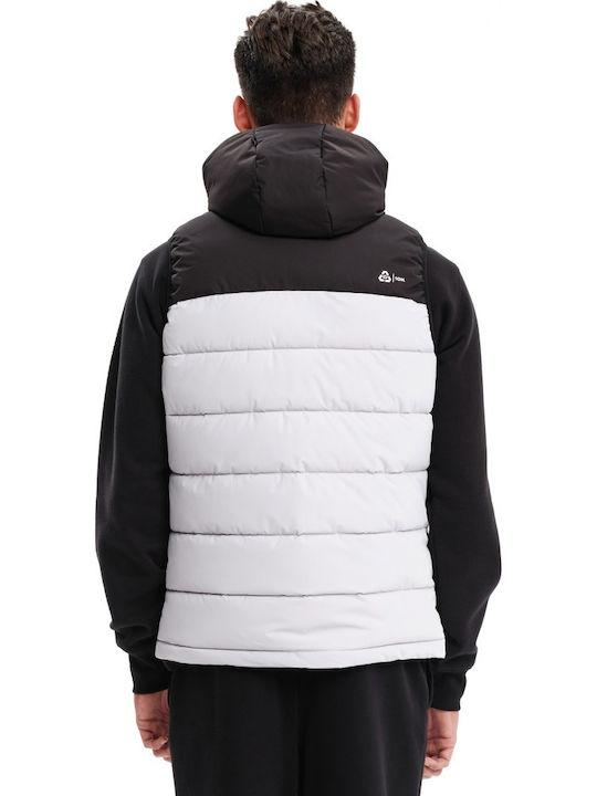Безръкавно Зимно Puffer Водоустойчиво и Ветроустойчиво Якето Ice/Black