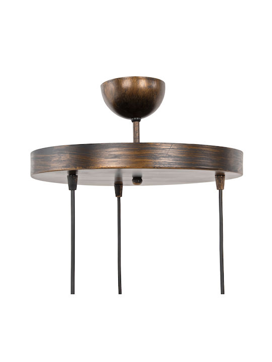 HomeMarkt Ceiling Light Beige with Rope for E27 Socket 30x70cm