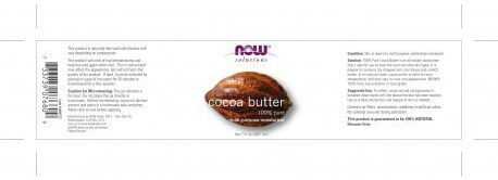 Now Foods Cocoa Butter Moisturizing Butter Body for Dry/Very Dry & Sensitive Skin 207ml