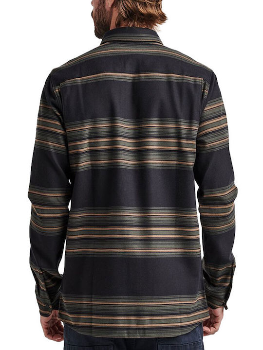 Roark Revival Men's Shirt Long Sleeve Camo Black