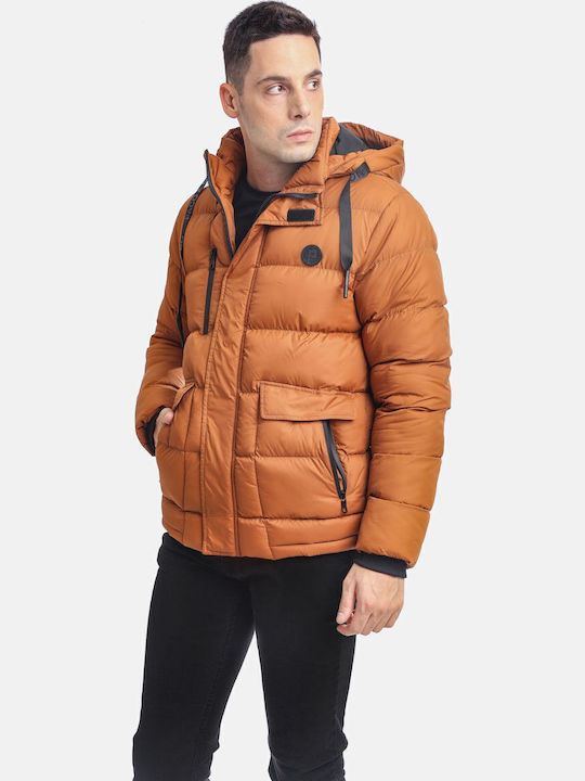 Χειμωνιάτικο Μπουφάν Puffer Καφέ