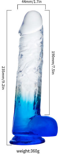 Dragon Ρεαλιστικός Δονητής 19cm Κόκκινος