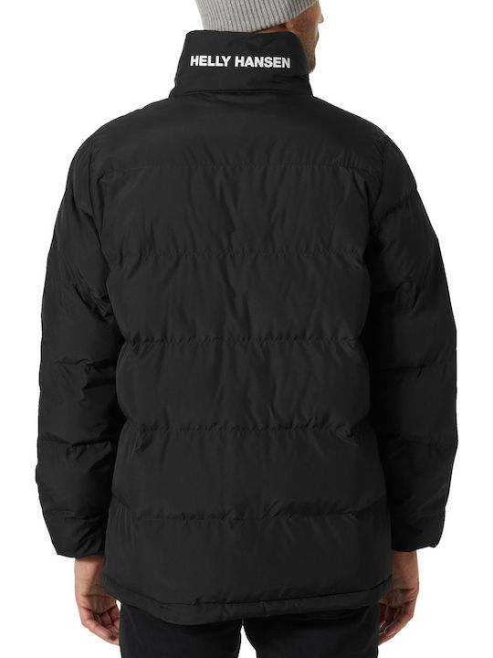 Geacă de Iarnă Puffer cu Două Fețe Negru