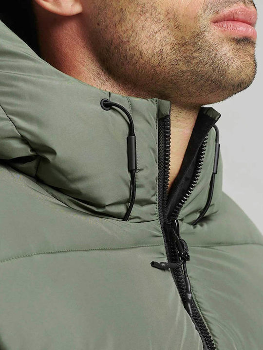 Geacă de Iarnă Puffer Kaki