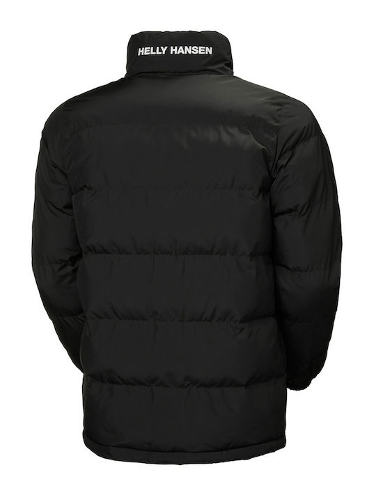 Geacă de Iarnă Puffer cu Două Fețe Negru