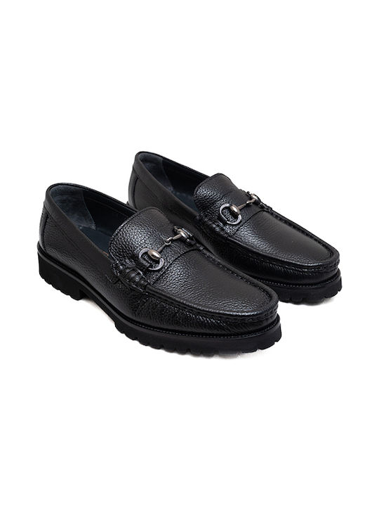 Men's Leather Moccasins Black