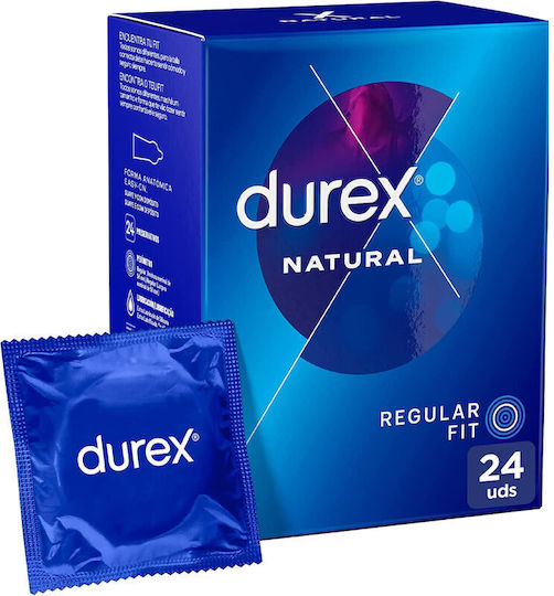 Durex Презервативи Natural 3 бр 56 мм Natural