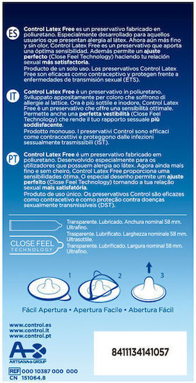 Control Feel Make Feel Προφυλακτικά Latex Free 5τμχ
