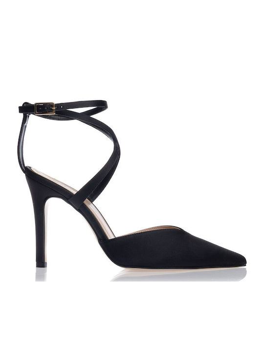 Heels with Strap Black