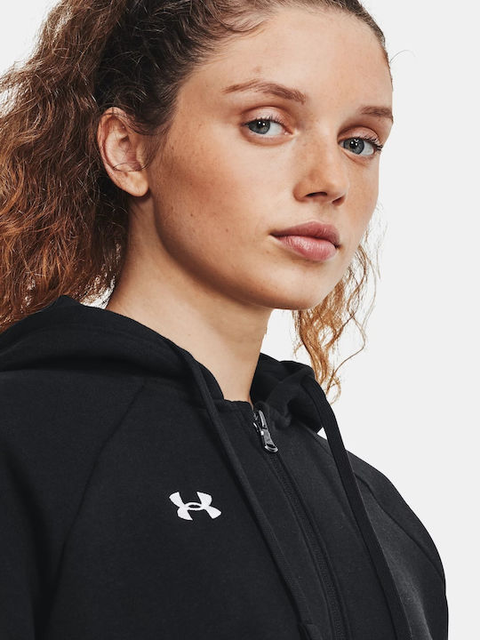 Rival Women's Sweatshirt Jacket Hooded Black
