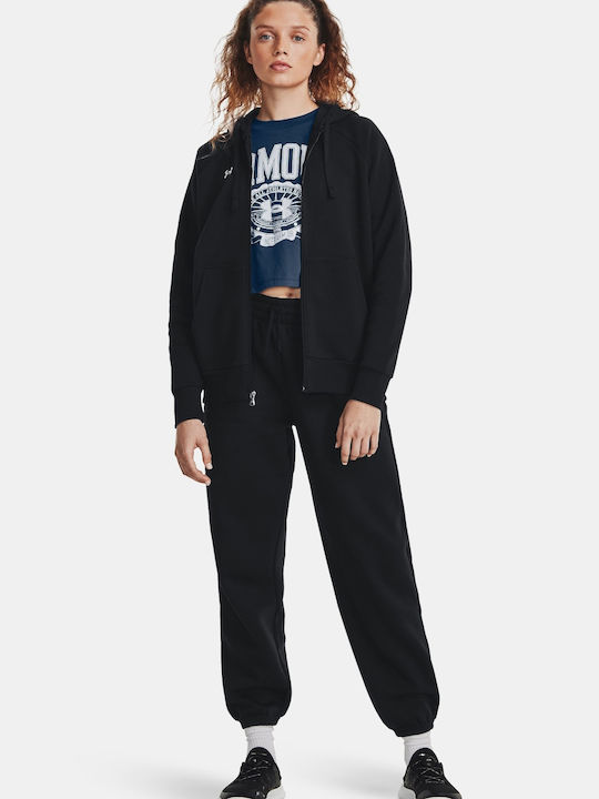 Rival Women's Sweatshirt Jacket Hooded Black