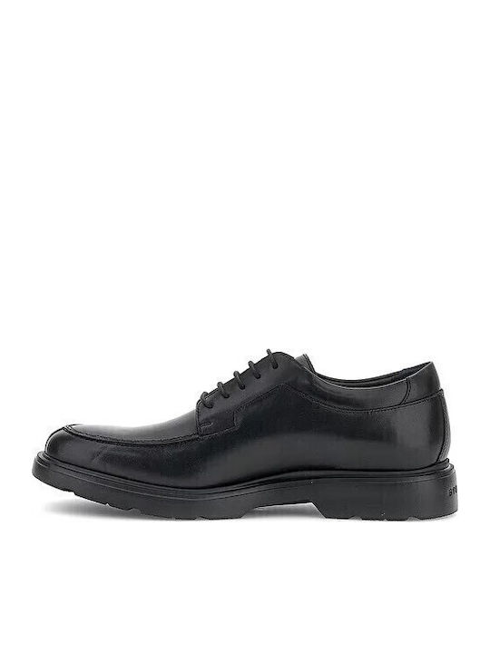 Leder Herren Freizeitschuhe Schwarz