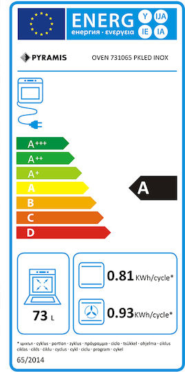 Pyramis 731065 PKLED Einbauofen 73Es B59.5cm.