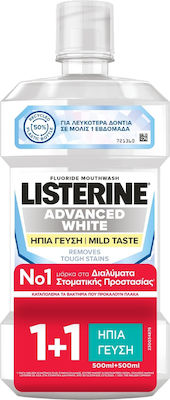 Listerine Advanced White Mouthwash 2x500ml