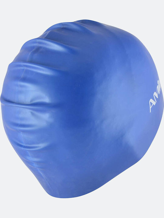 AMILA Silicone Adults Swimming Cap Blue